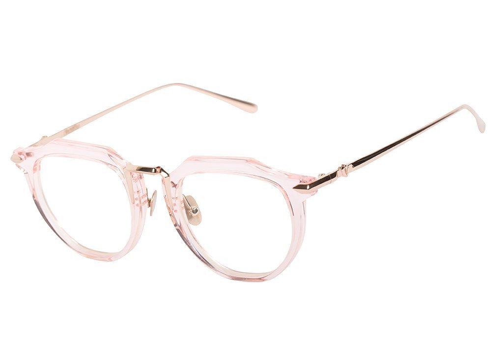 Le Chateau | Optics - Crystal Pink w. Rose Gold Titanium Trim / Clear Lens - Optics - Valley Eyewear - Women's fashion at The Freedom State