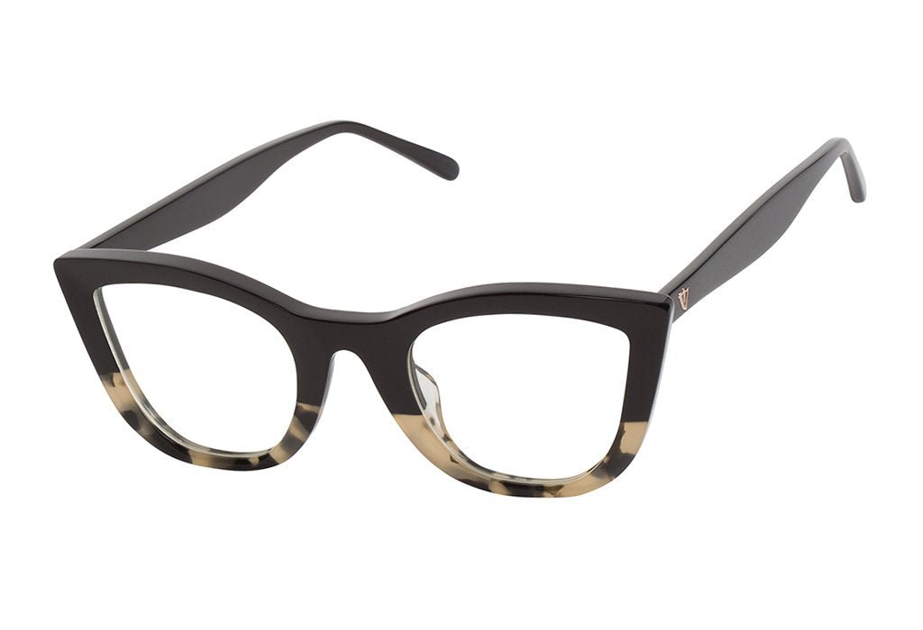 Ludwig | Optics - Black to Indio Tort / Clear Lens - Optics - Valley Eyewear - Women's fashion at The Freedom State
