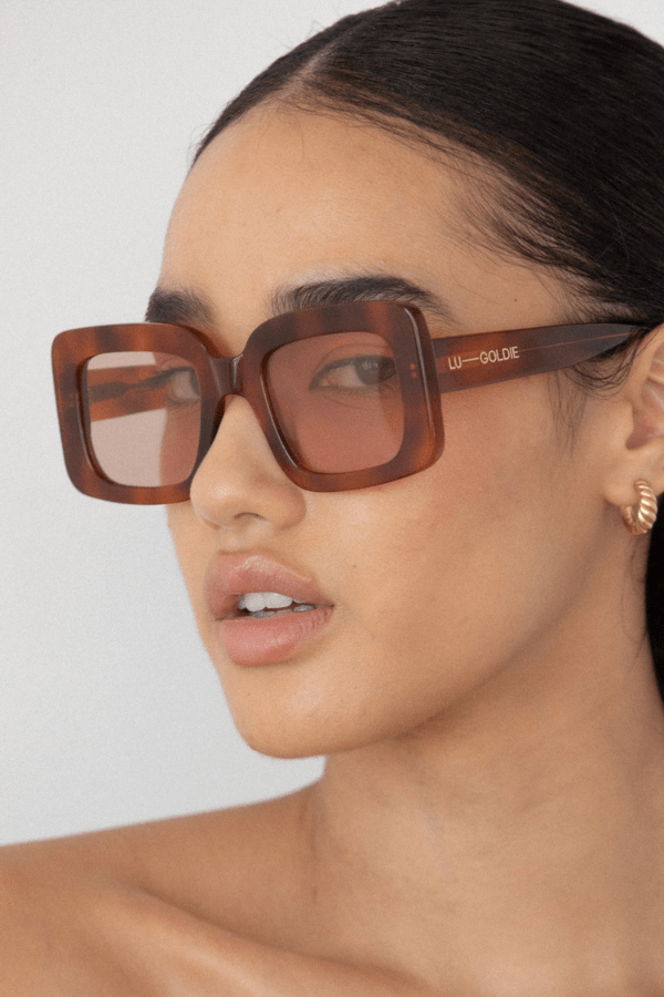 Mia Sunglasses - Chestnut - Sunglasses - Lu Goldie - Women's fashion at The Freedom State