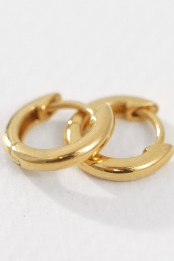 Omega Small Hoops - Gold - Earrings - Temple Of The Sun - Women's fashion at The Freedom State