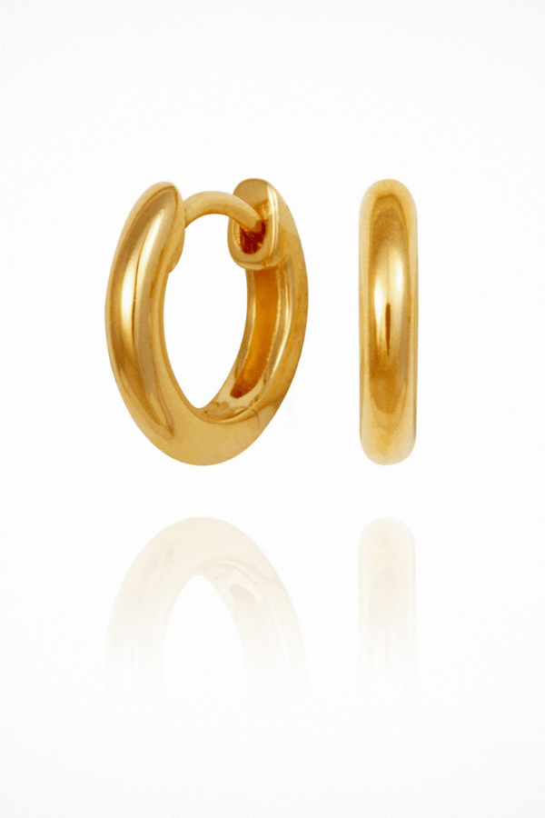 Omega Small Hoops - Gold - Earrings - Temple Of The Sun - Women's fashion at The Freedom State