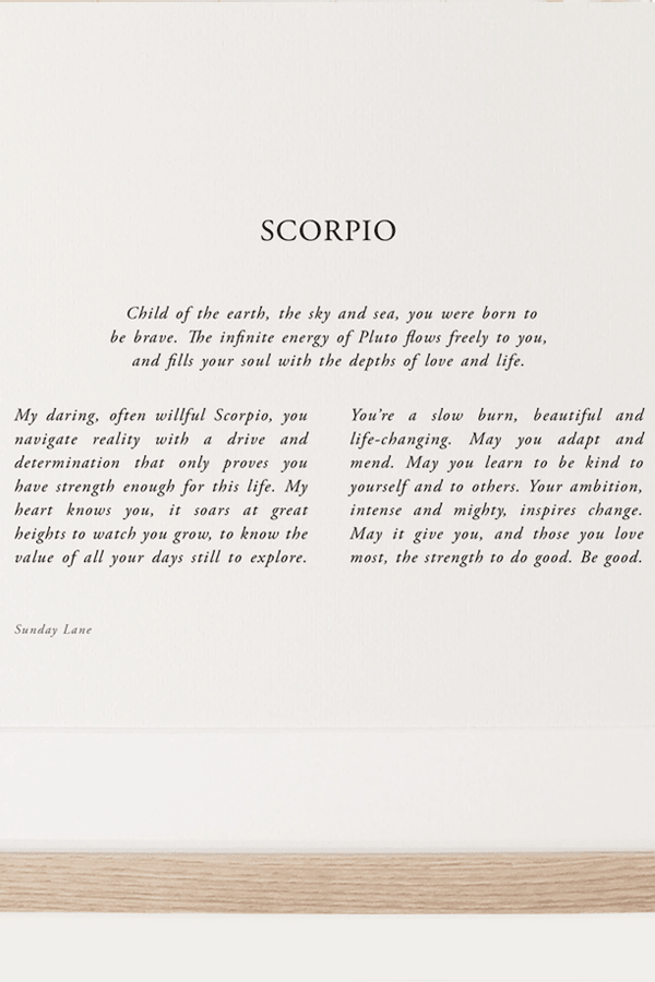 Scorpio 4 - Wall Art - Sunday Lane - Women's fashion at The Freedom State