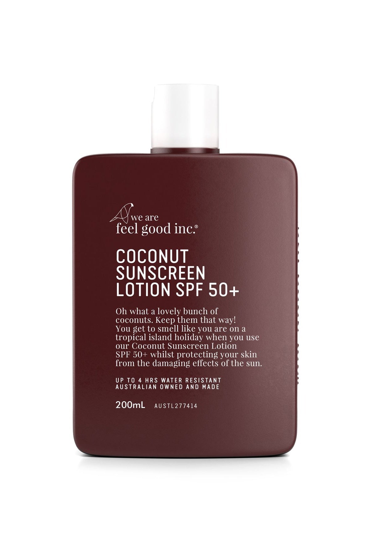 Sunscreen SPF 50+ 200ml - Coconut - Sunscreen - We Are Feel Good Inc. - Women's fashion at The Freedom State