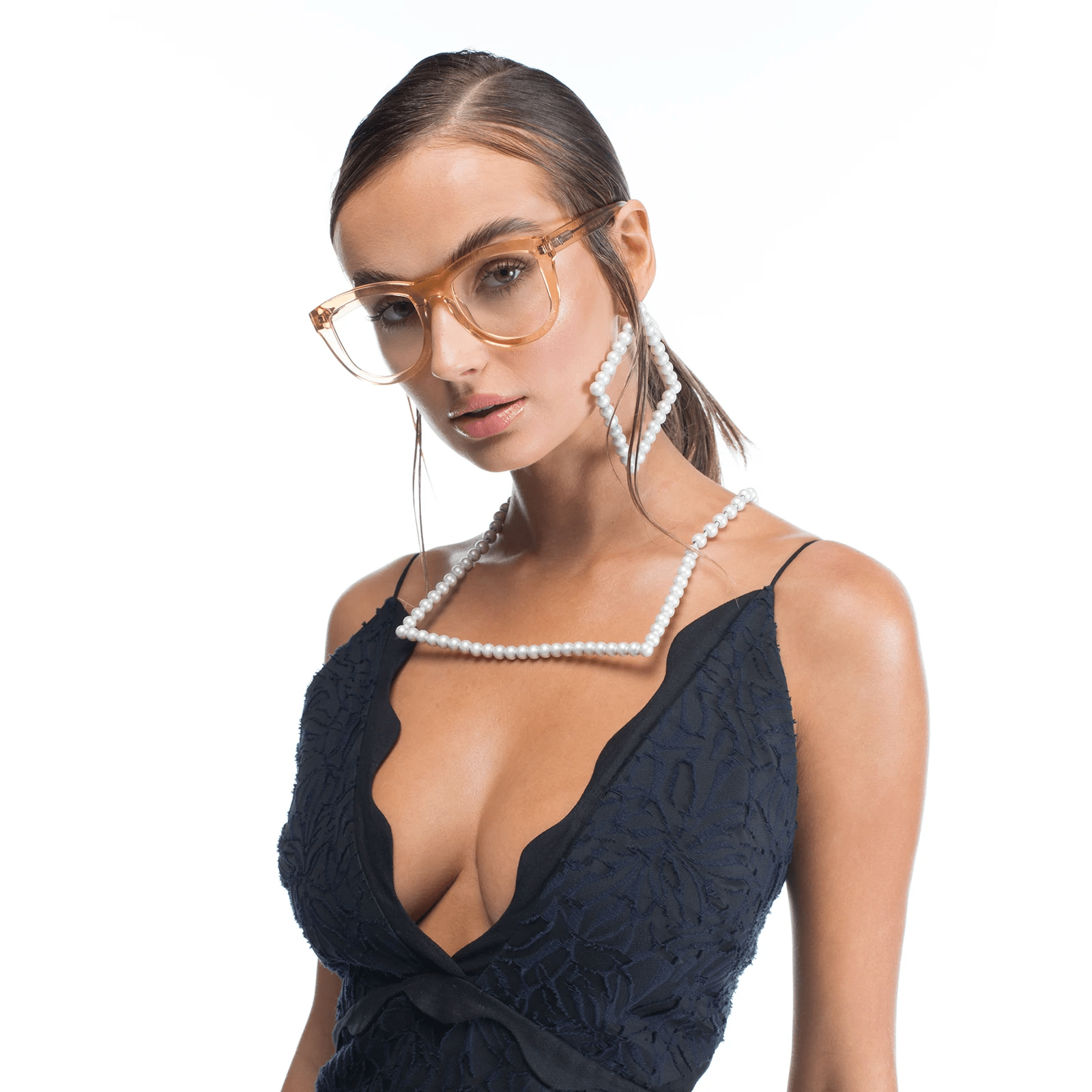 Trachea | Optics - Tangerine / Clear Lens - Optics - Valley Eyewear - Women's fashion at The Freedom State