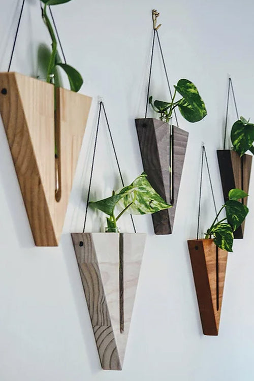 Fab Signature | Triangular Wall Decor - Liming White