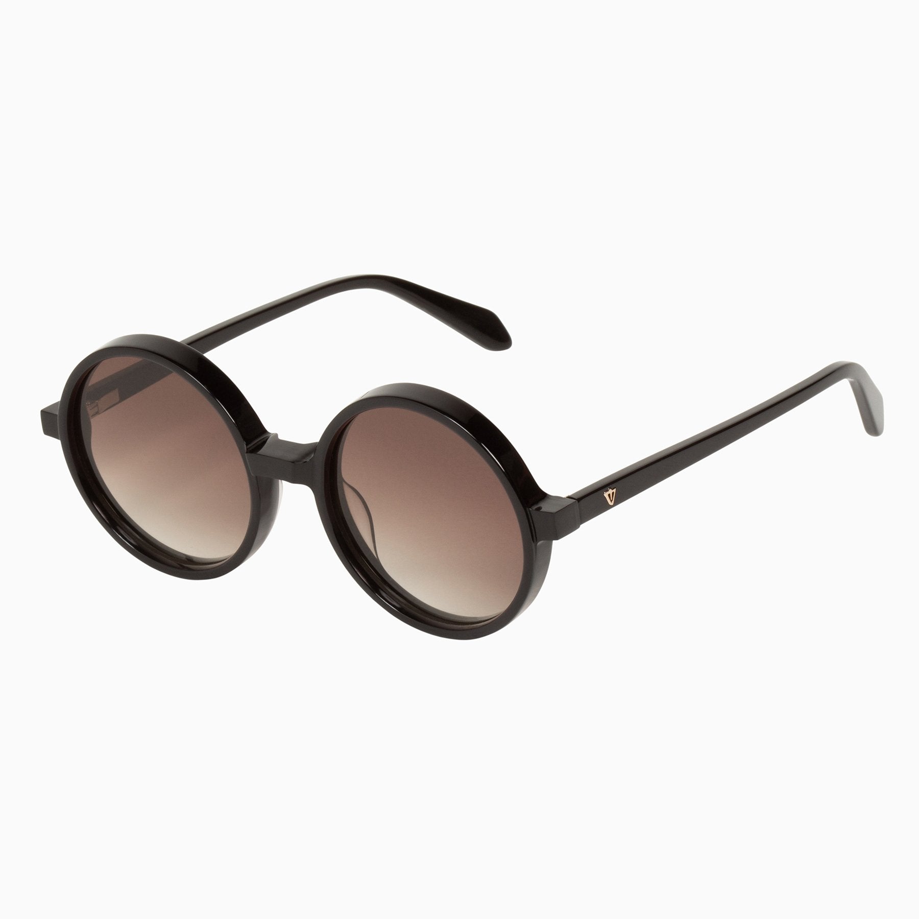 Valley Eyewear | Prospect | Sunglasses - Gloss Black / Brown Gradient Lens