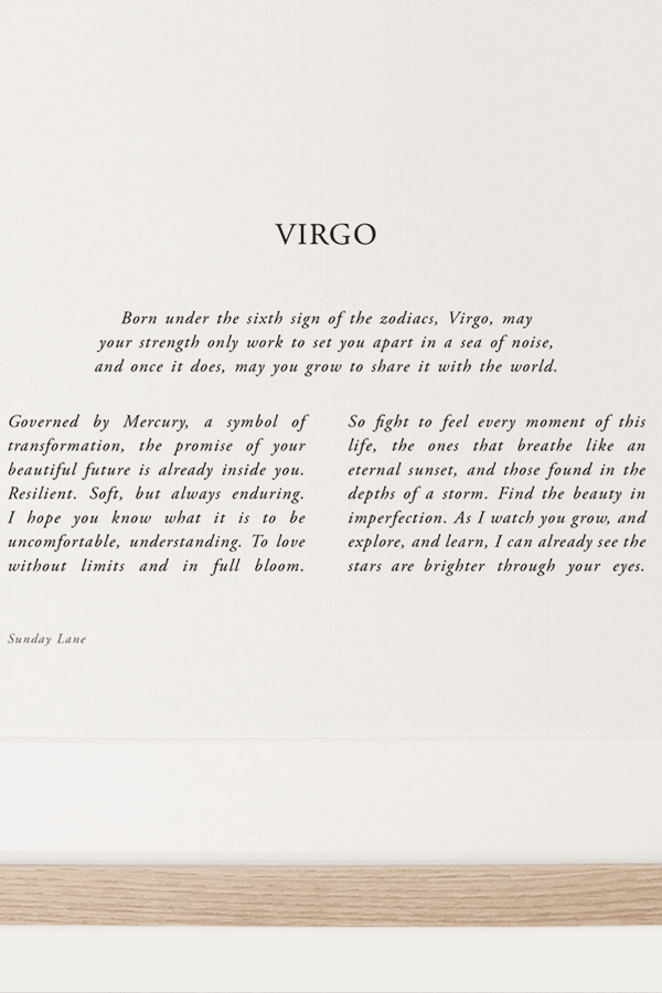 Virgo 4 - Wall Art - Sunday Lane - Women's fashion at The Freedom State
